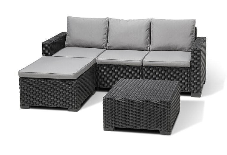 KETER Baštenskia garnitura California 3 seater modular, grafit