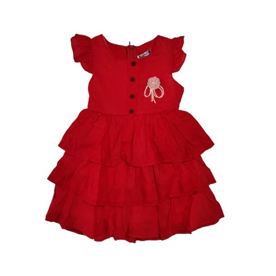 VRABAC Haljina za devojčice 3401, Crvena