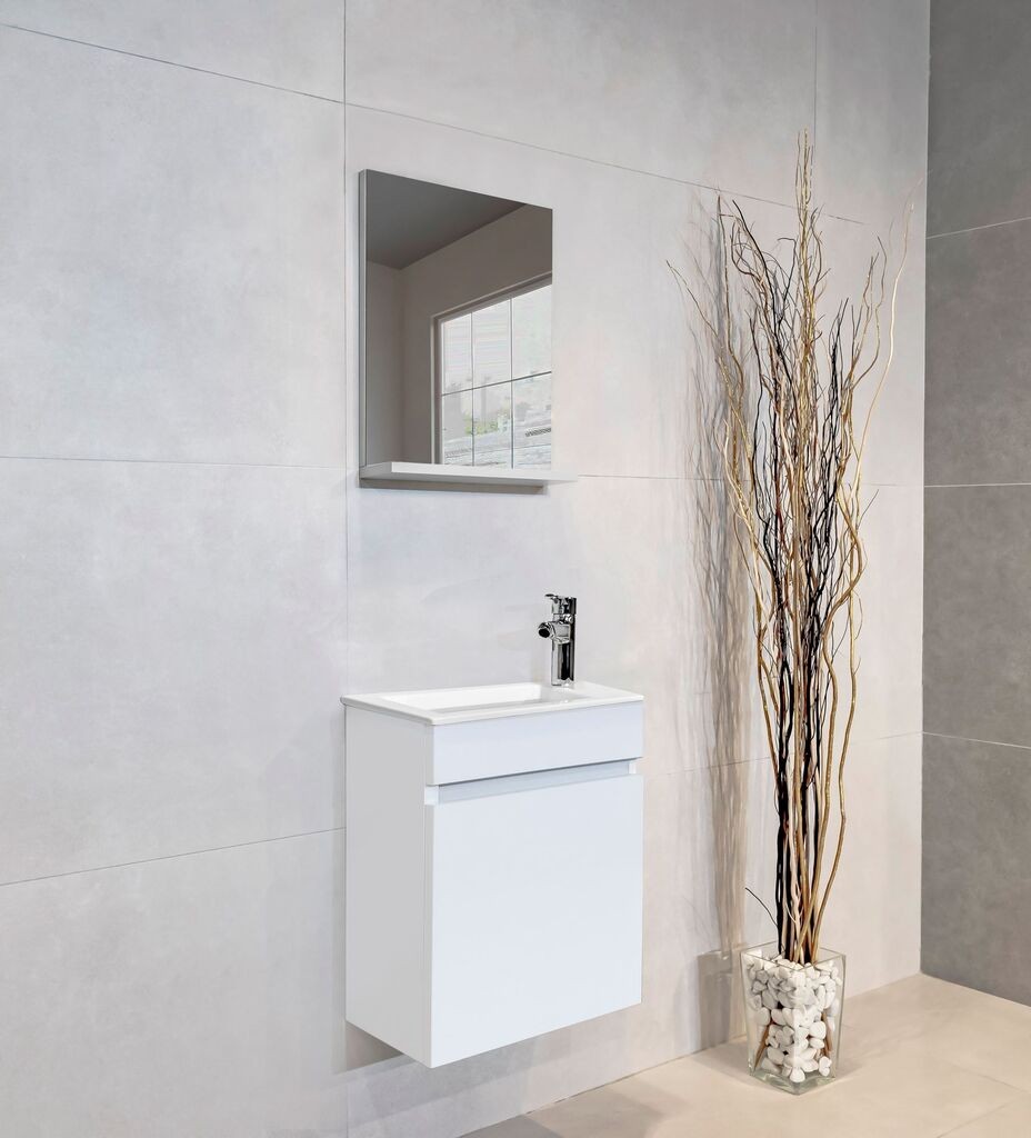 Hanah Home Set za kupatilo Fit, 2 komada, Beli