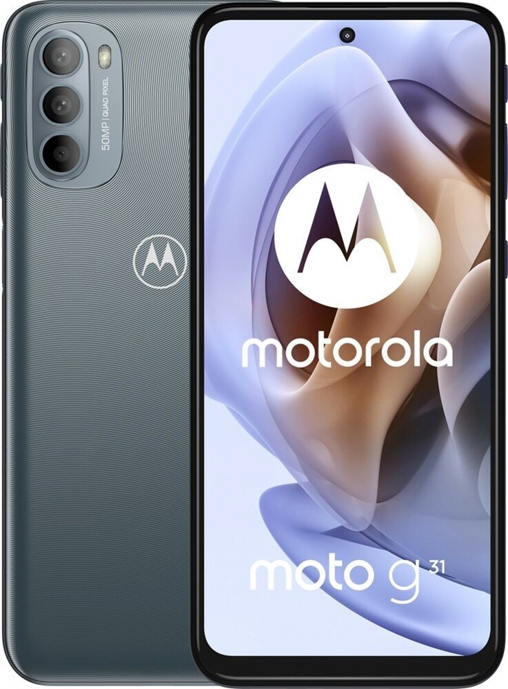 Moto Refabrikovani mobilni telefon G31 4G, 6.4", 2400 x 1080, 60 Hz, 50 MP, 8 MP, 4/64GB, Sivi