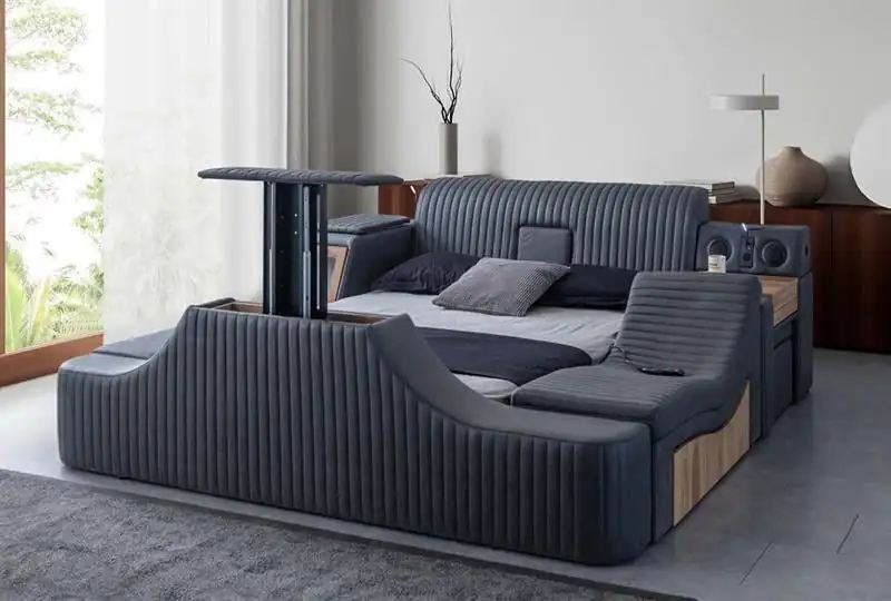 Hanah Home Osnova za krevet Sunshine Smart, 250 x 100 x 290 cm, Crna