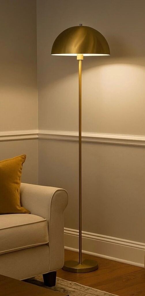 Opviq Podna lampa BRZ-340138, 40 W, 150 cm, Zlatna boja