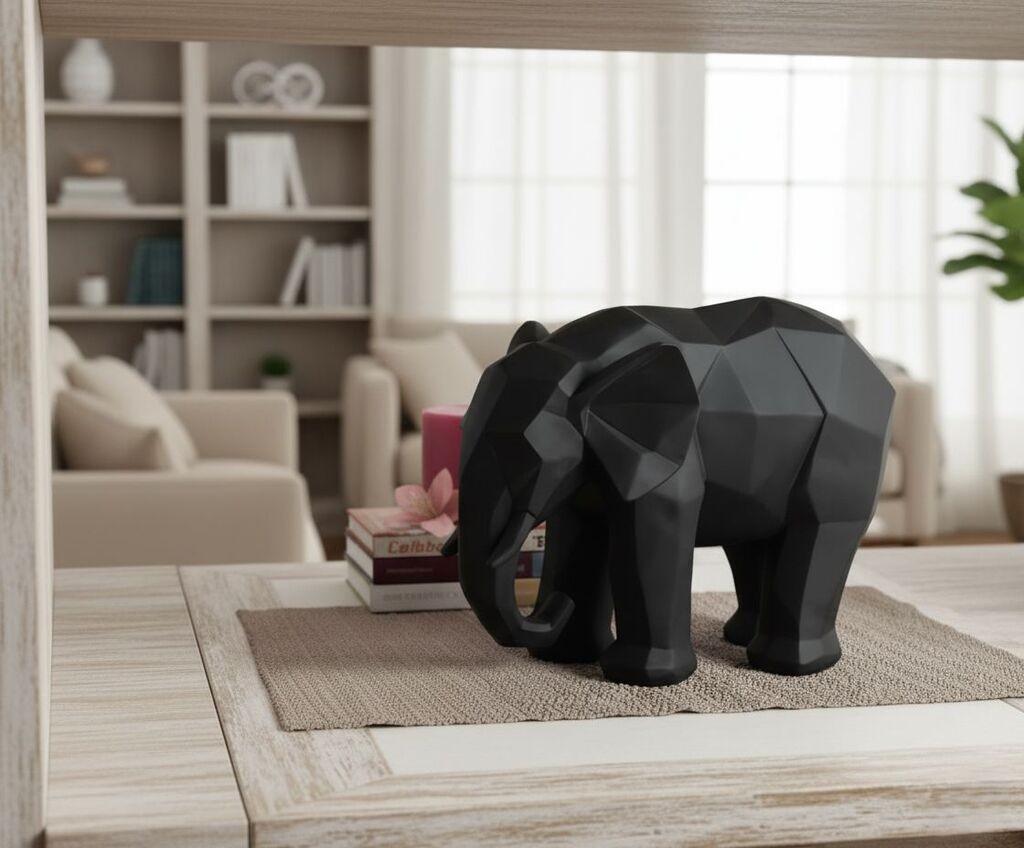 Aberto Design Dekorativna figura Ers1235, 22 x 26 cm, Crni