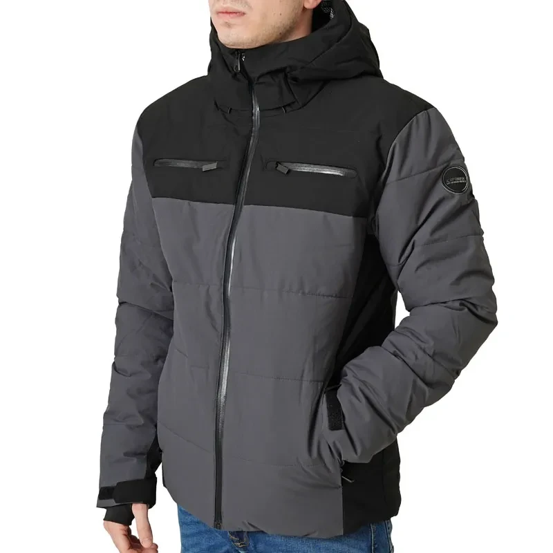 Ice Peak Muška jakna sa kapuljačom Everman, Siva