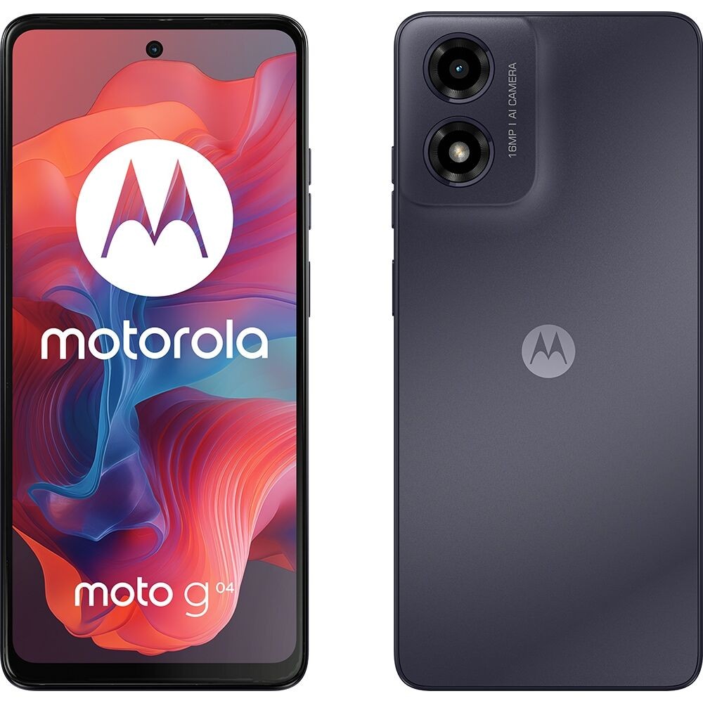 Moto Refabrikovani mobilni telefon G04 4G, 6.56", 1612 x 720, 90 Hz, 16 MP, 5 MP, 4/64GB, Tamnosivi