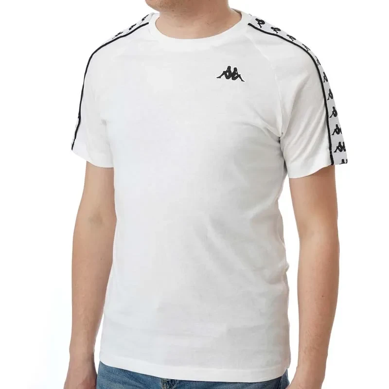 Kappa Muška majica 222 Banda Coen Slim Fit, Bela