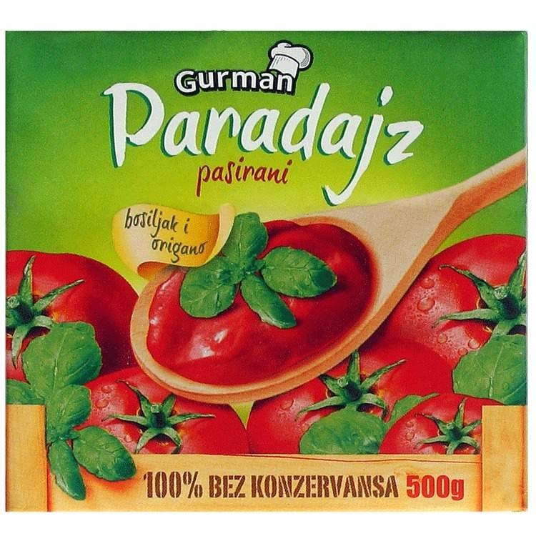 Gurman Pasirani paradajz Origano&Bosiljak, 500g