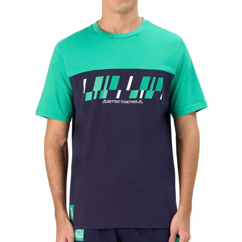 Kappa Muška majica Logo Gato, Teget-Zelena