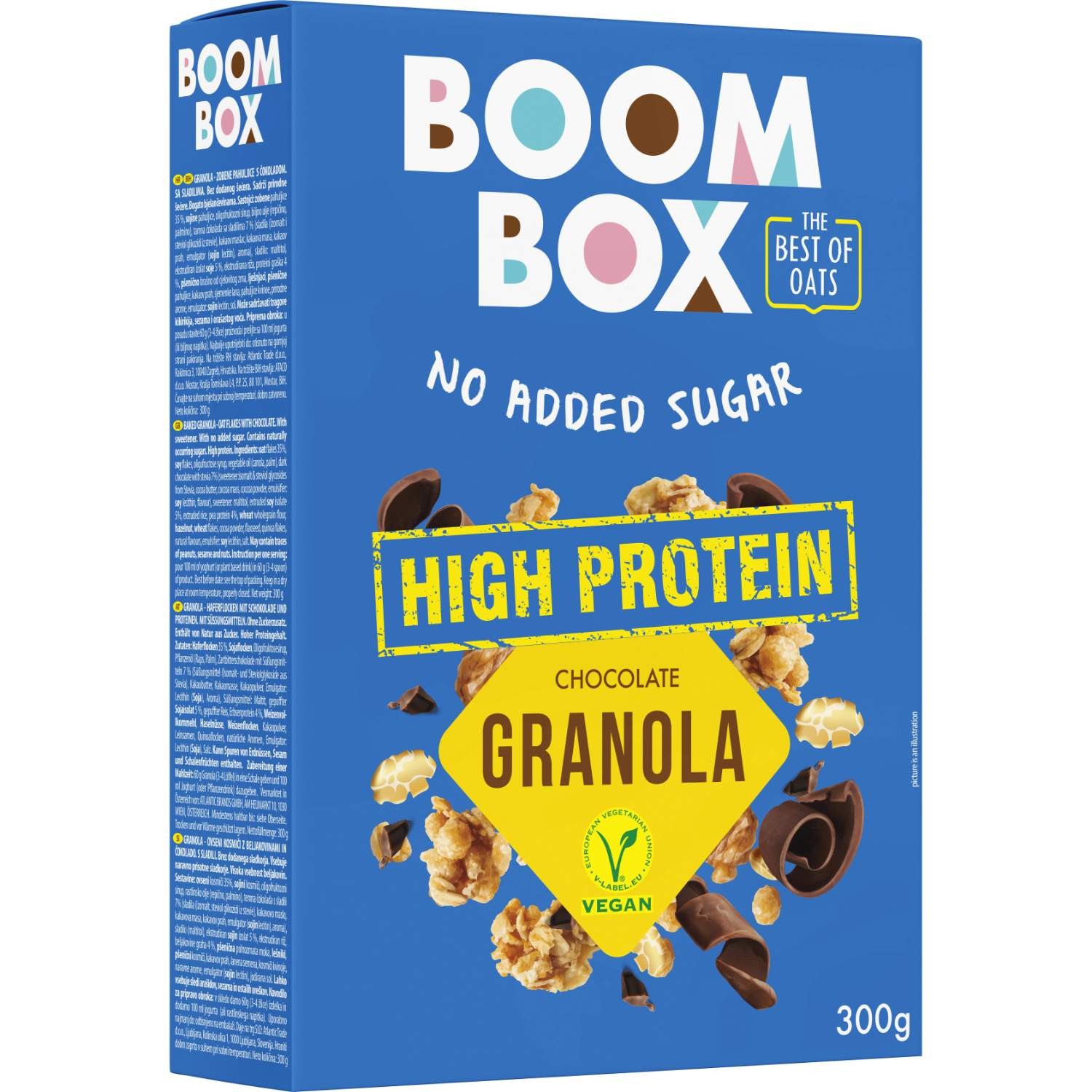 Boom Box Ovsena proteinska granola sa ukusom čokolade, 300g
