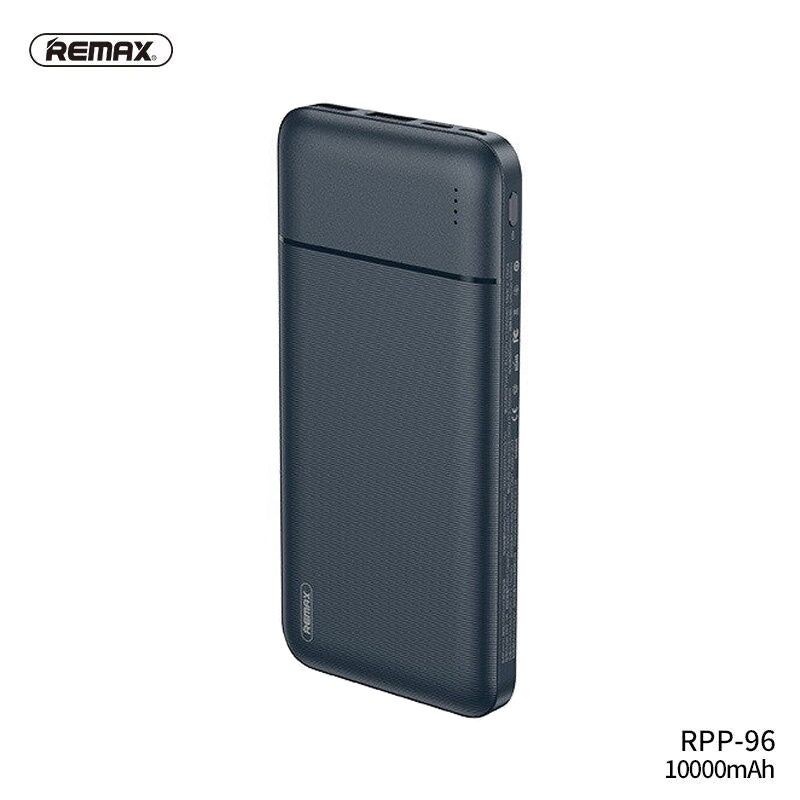 Remax Power bank Lango RPP-96, 2 USB, 10000mAh, Tamnoplavi