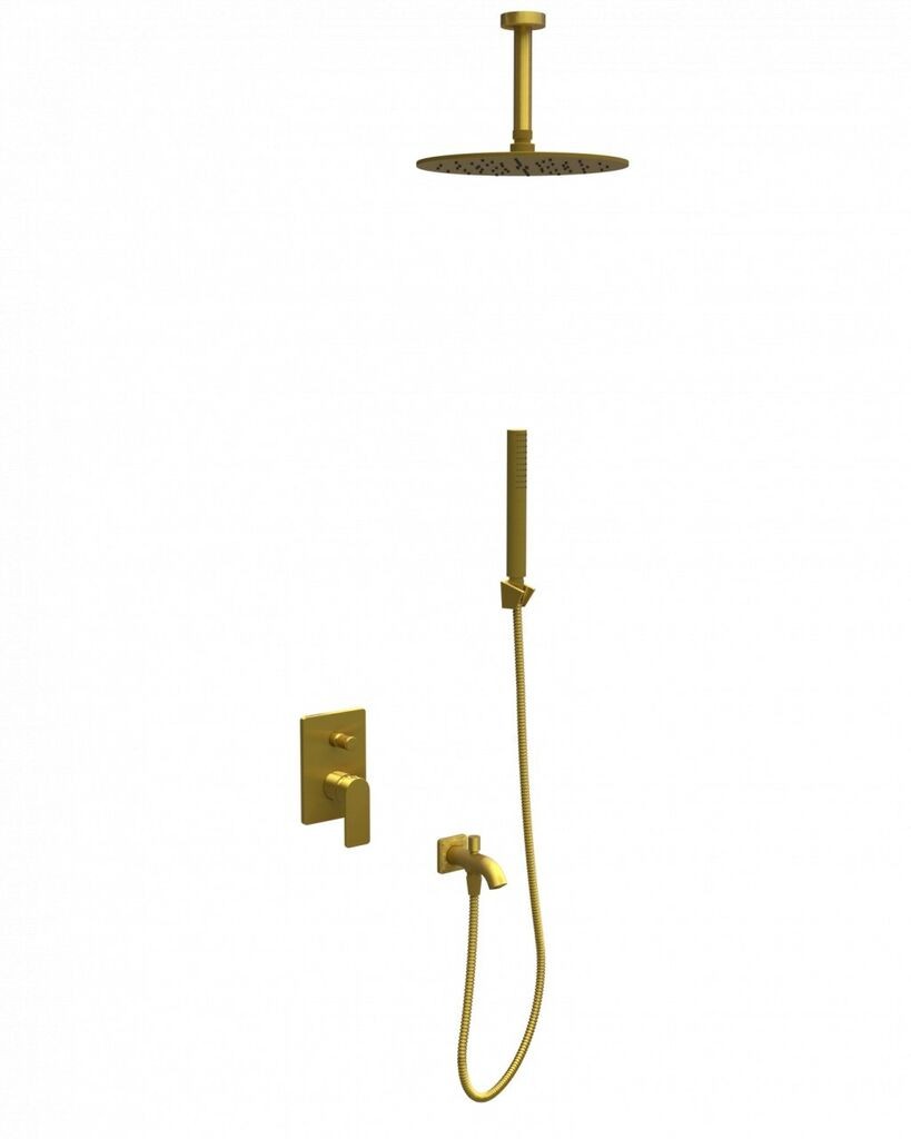 Coopen Nook Ugradna baterija sa tuš setom sa prebacivačem 7, Zlatne boje