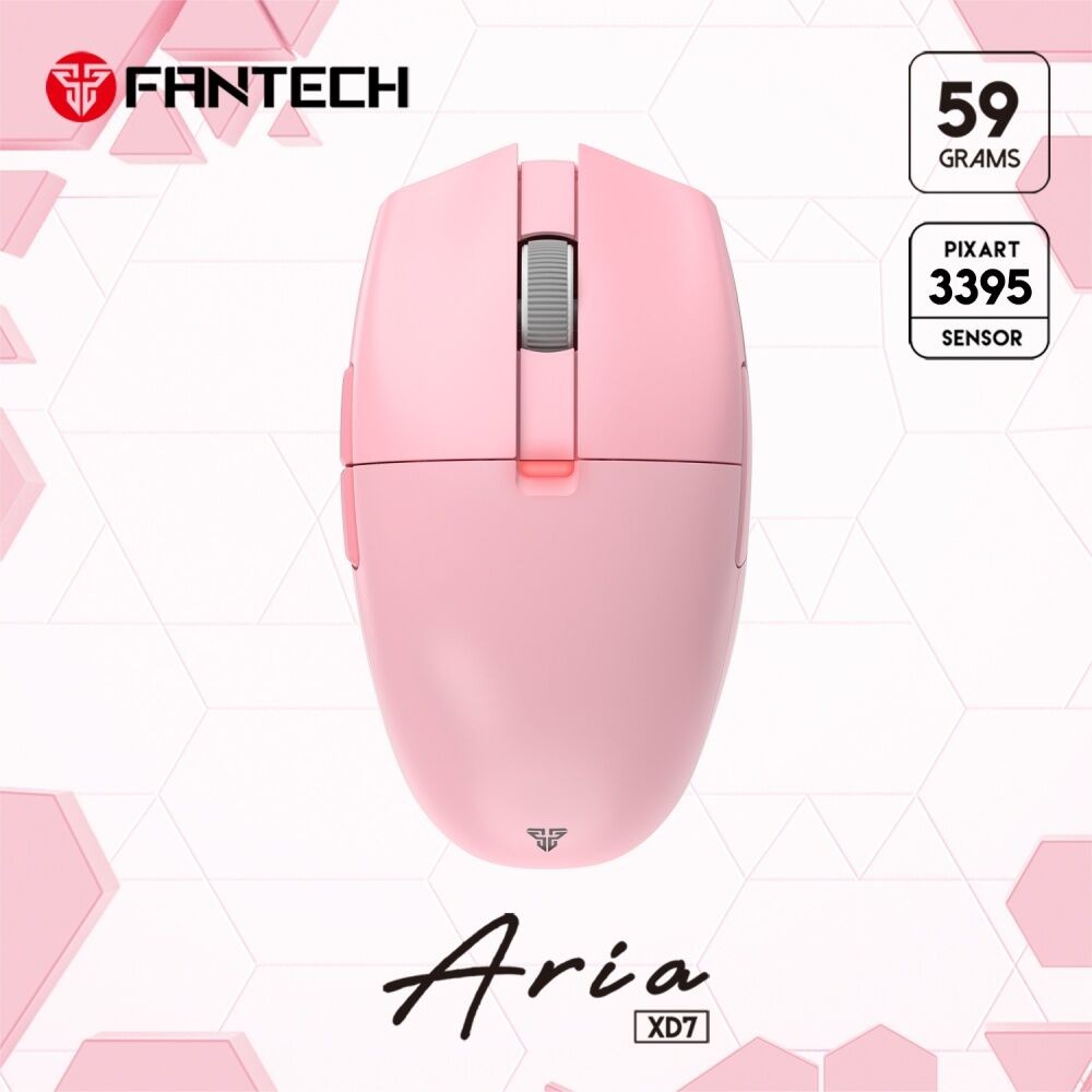 Fantech Gaming bežični miš XD7 Aria Sakura, Wifi, Roze