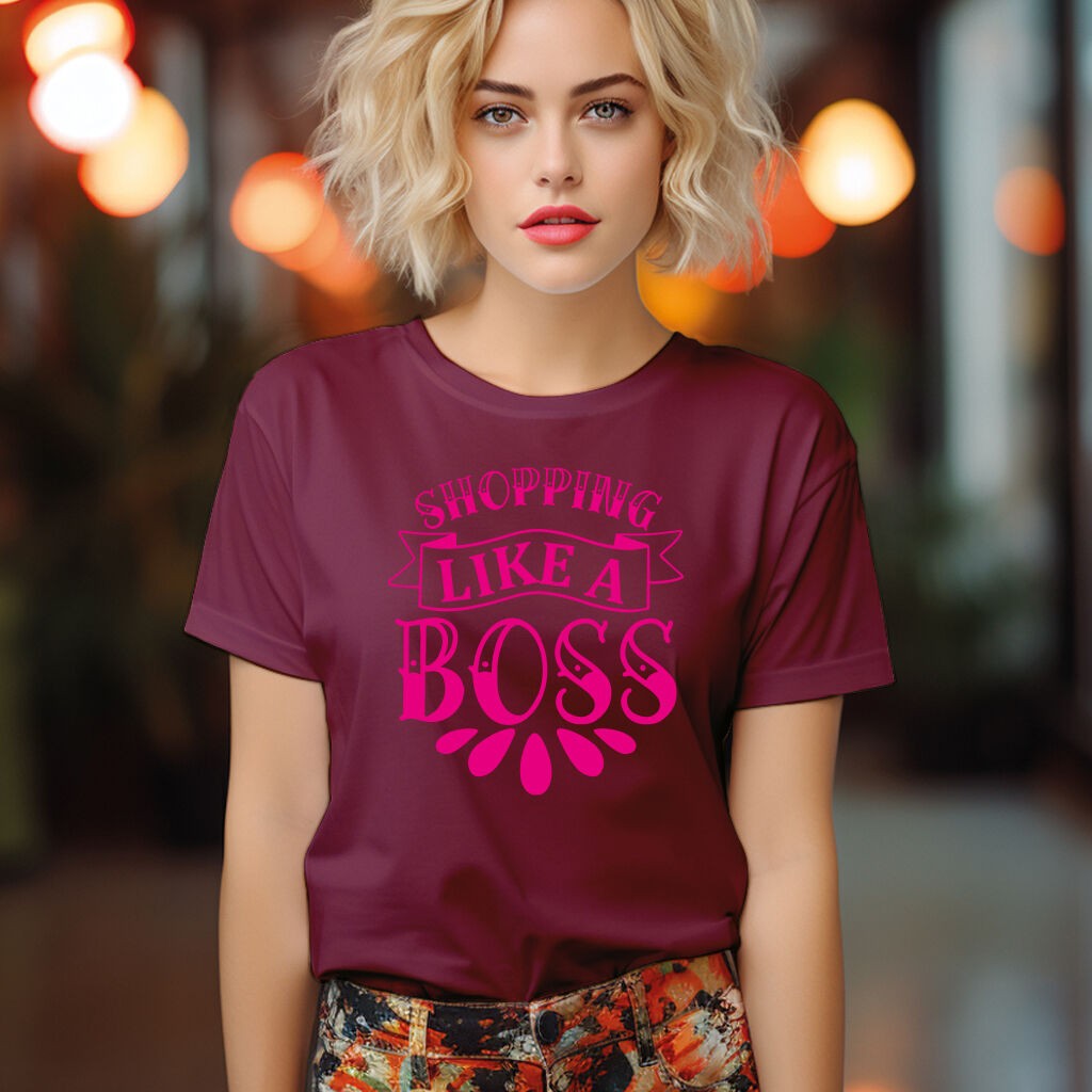 Camiseta Majica sa štampanim printom Cam 219, Ženska, Bordo