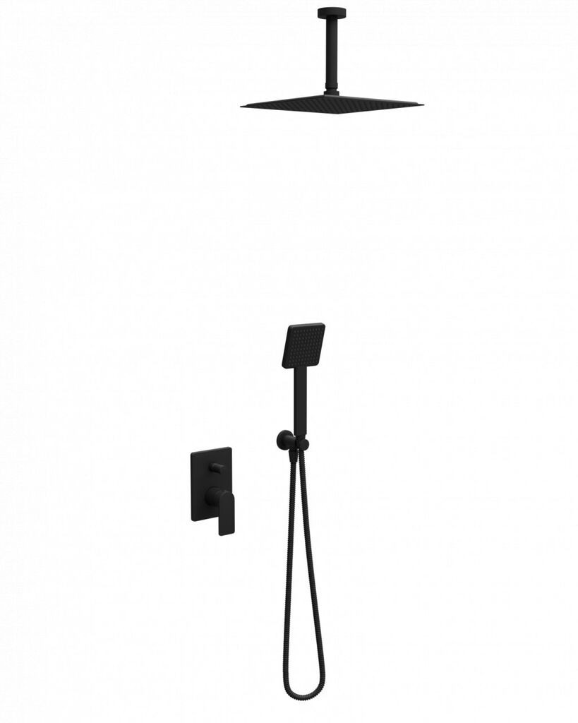 Coopen Nook Ugradna baterija sa tuš setom sa prebacivačem 6, Crna