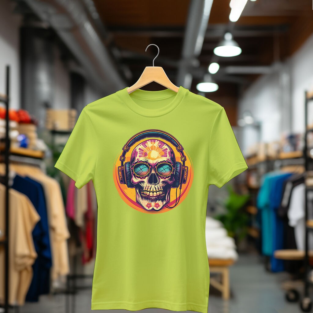 Camiseta Majica sa štampanim printom Cam 363, Ženska, Limeta