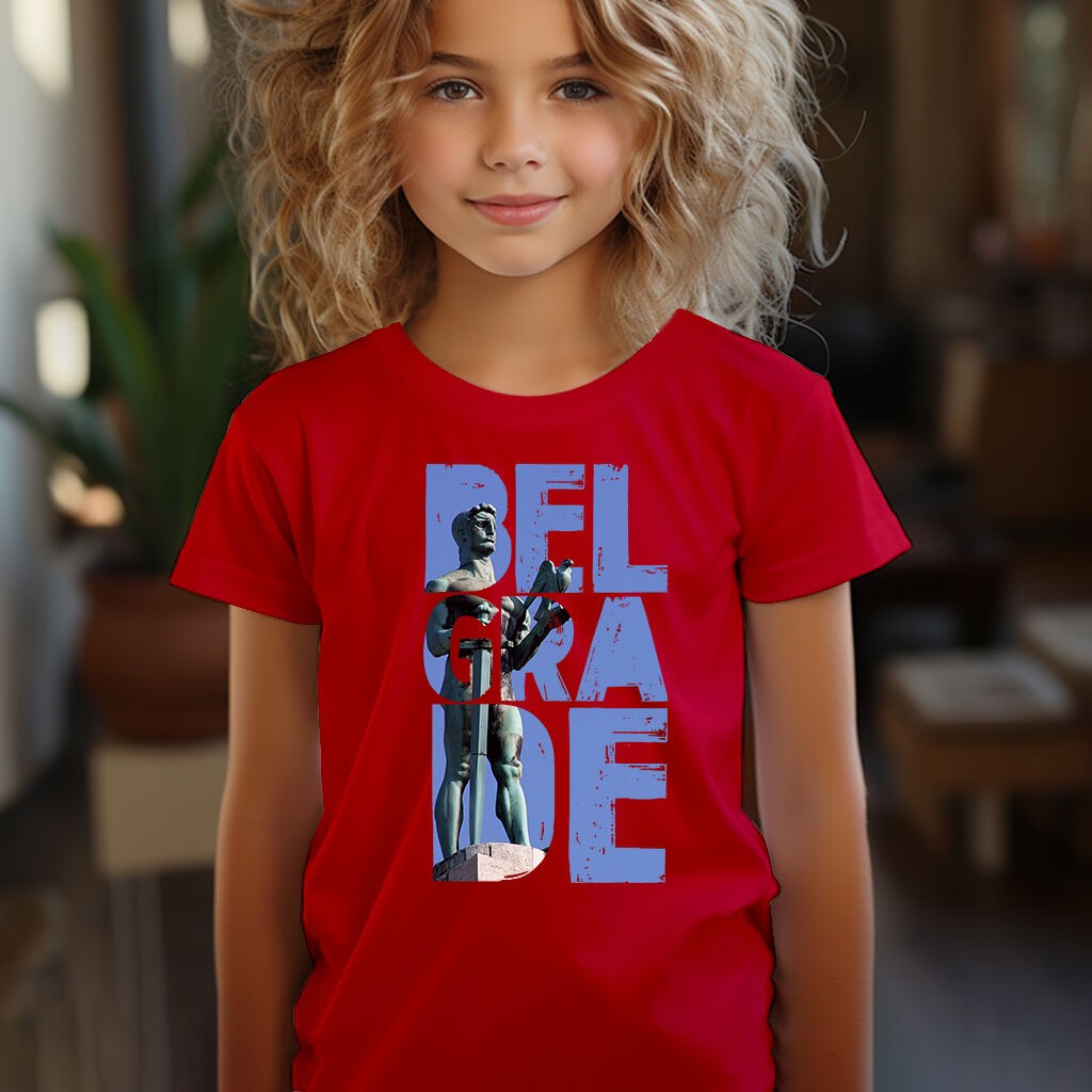 Camiseta Majica sa štampanim printom Cam 192, Dečija, Crvena