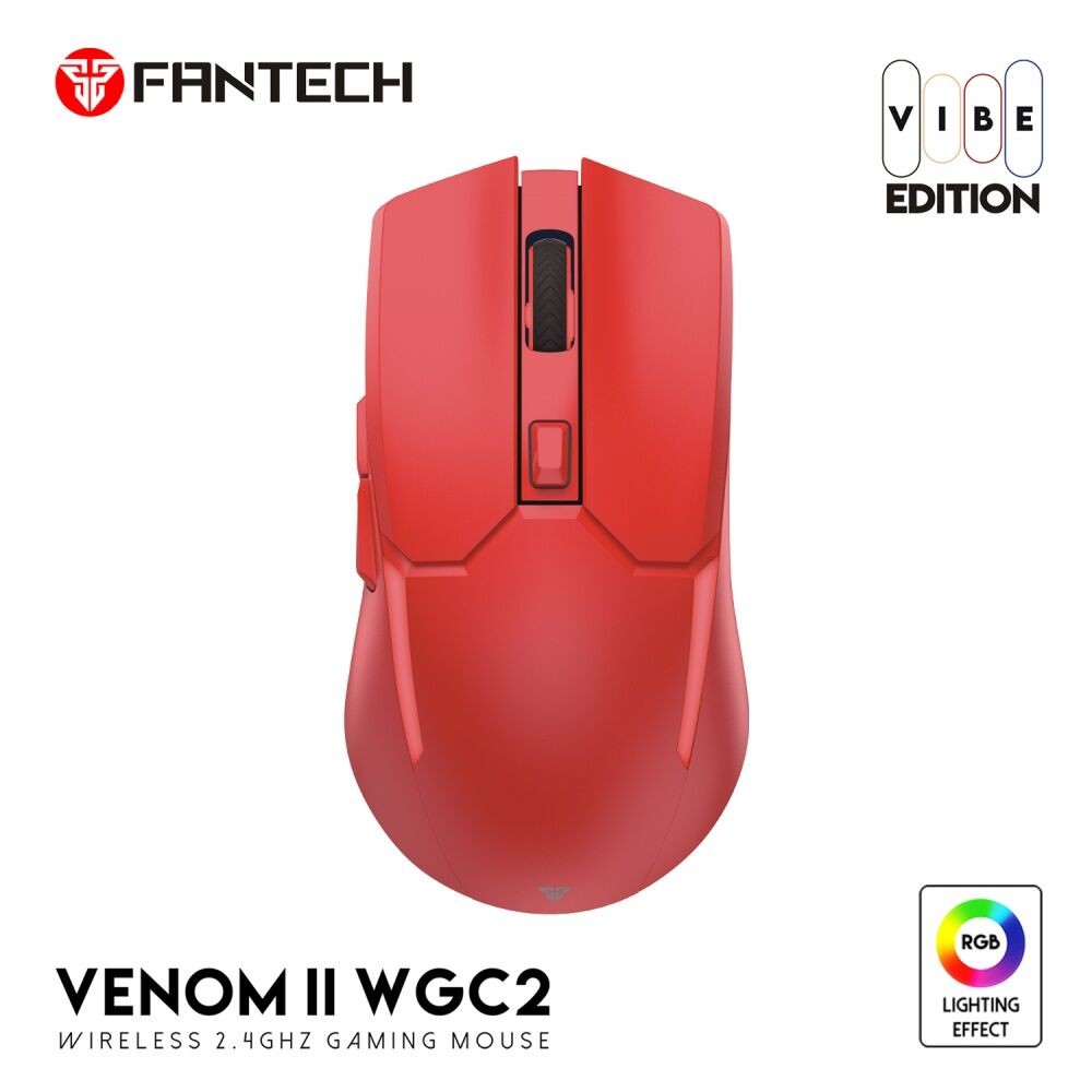 Fantech Gaming bežični miš WGC2 Venom II, Wifi, Crveni