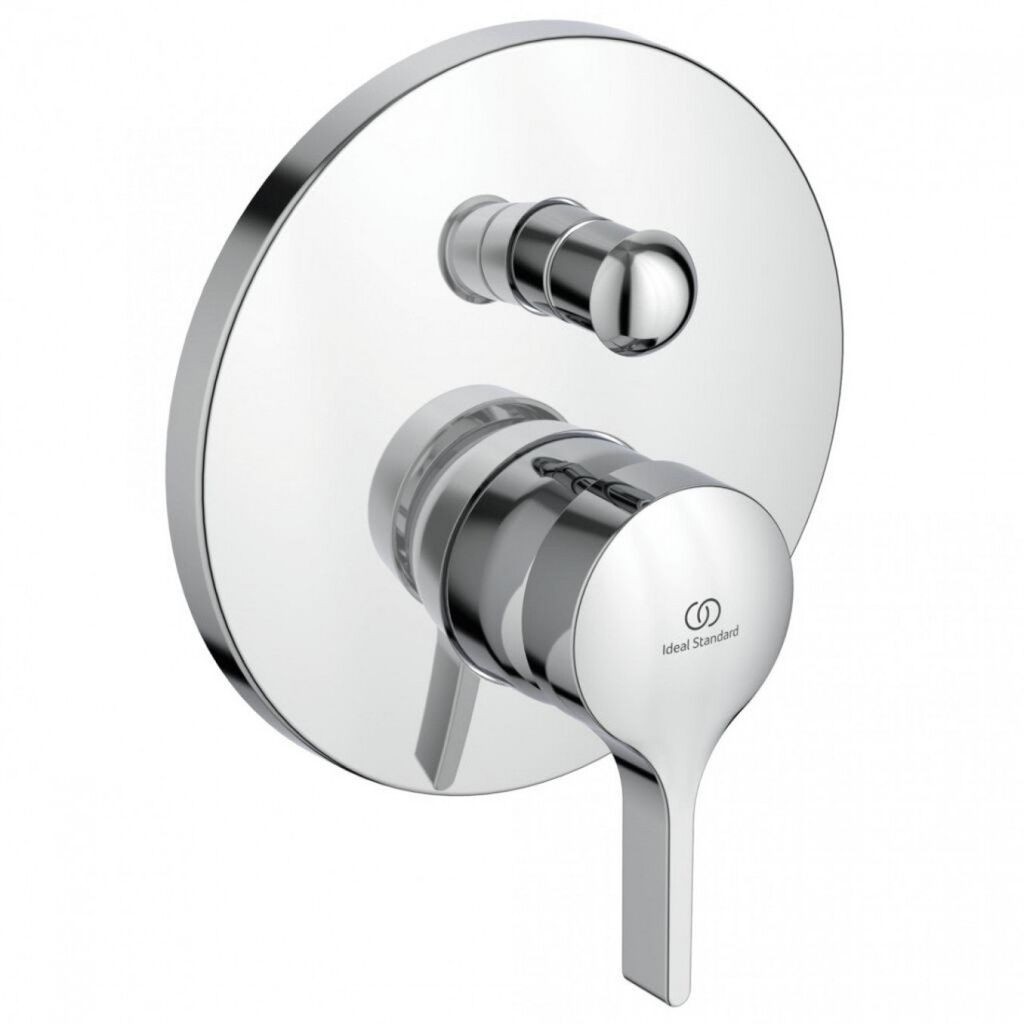 Ideal Standard Maska za ugradnu bateriju za tuš kabinu sa prebacivačem Melange A4720AA, Hrom