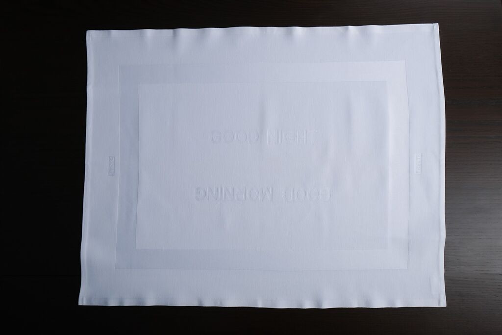 Aberto Design Stoljnjak Fle0482c, Pamučni, 55 x 70 cm, Beli