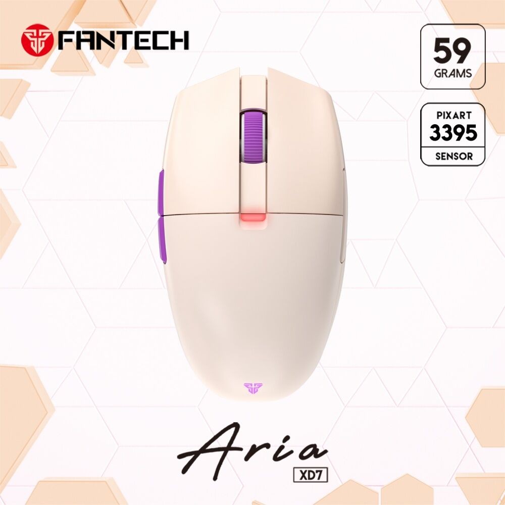 Fantech Gaming bežični miš XD7 Aria, Wifi, Bež