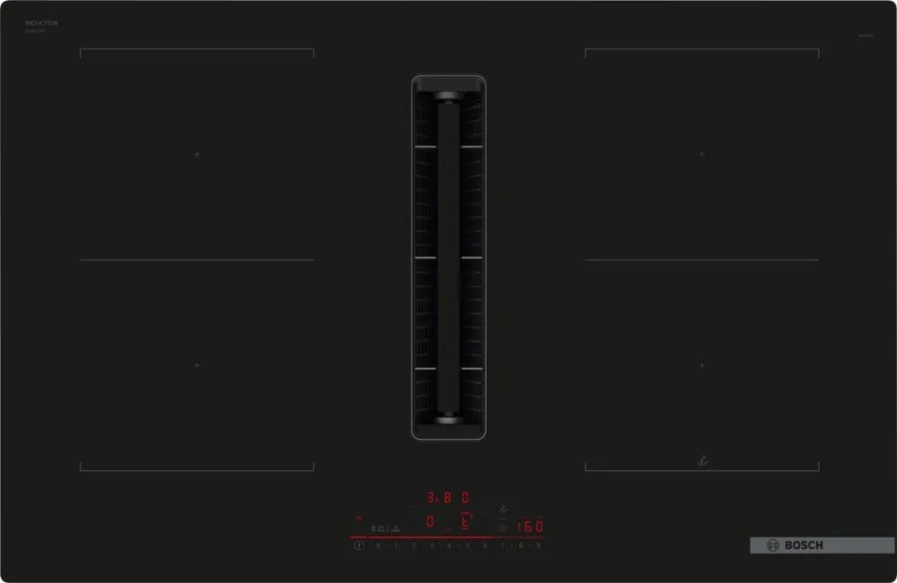 Bosch Ugradna ploča sa integrisanim aspiratorom PVQ811H26E, Crna