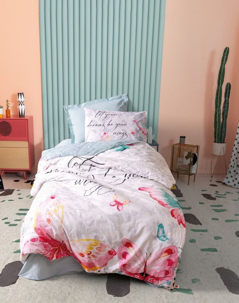 L'essentiel Maison  Set Single dečije posteljine Wings, 160x220 cm, Menta