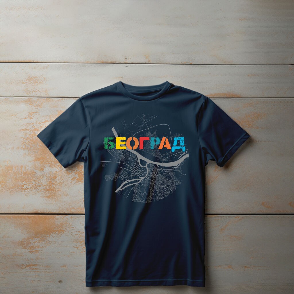 Camiseta Majica sa štampanim printom Cam 198, Dečija, Tamnoplava