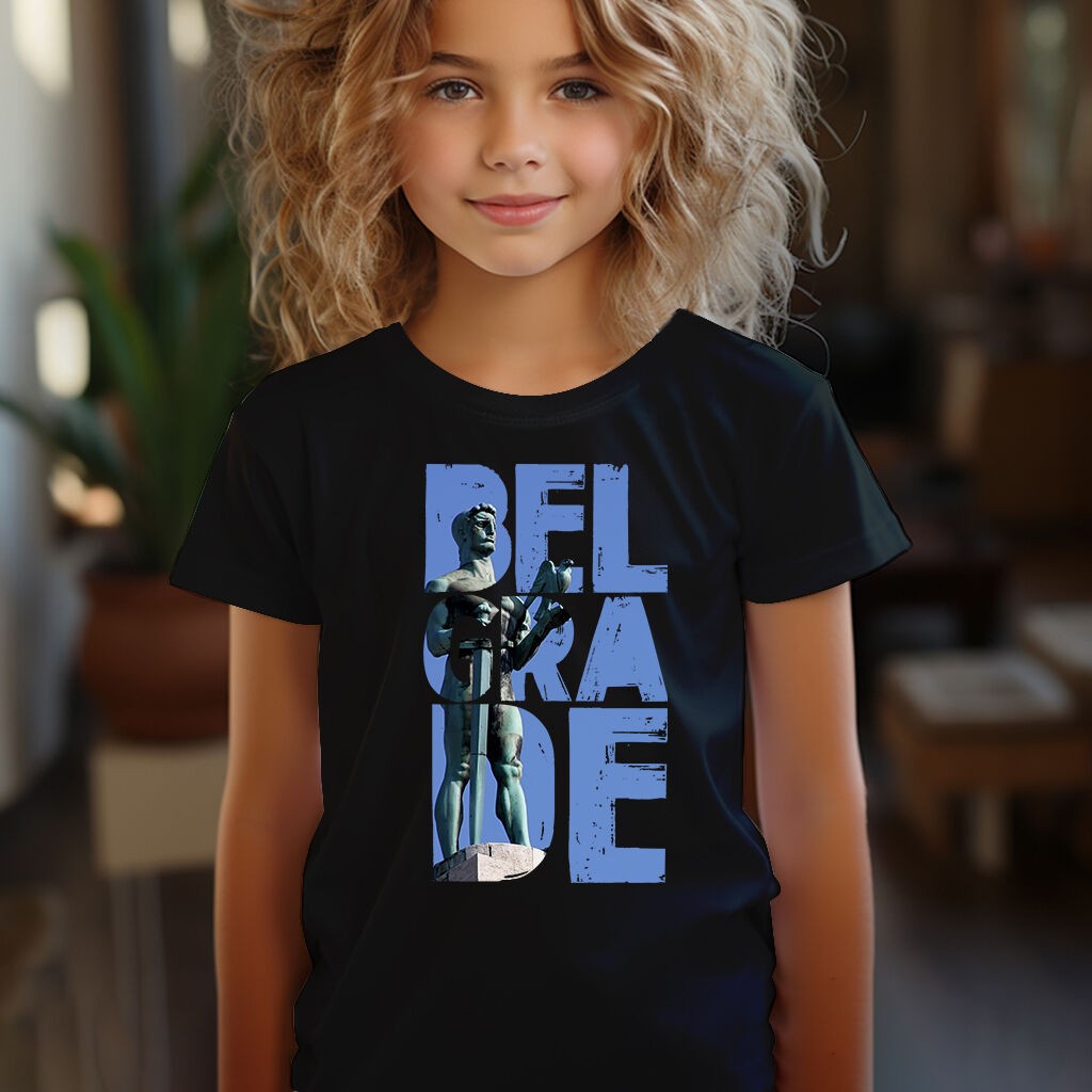 Camiseta Majica sa štampanim printom Cam 192, Dečija, Crna