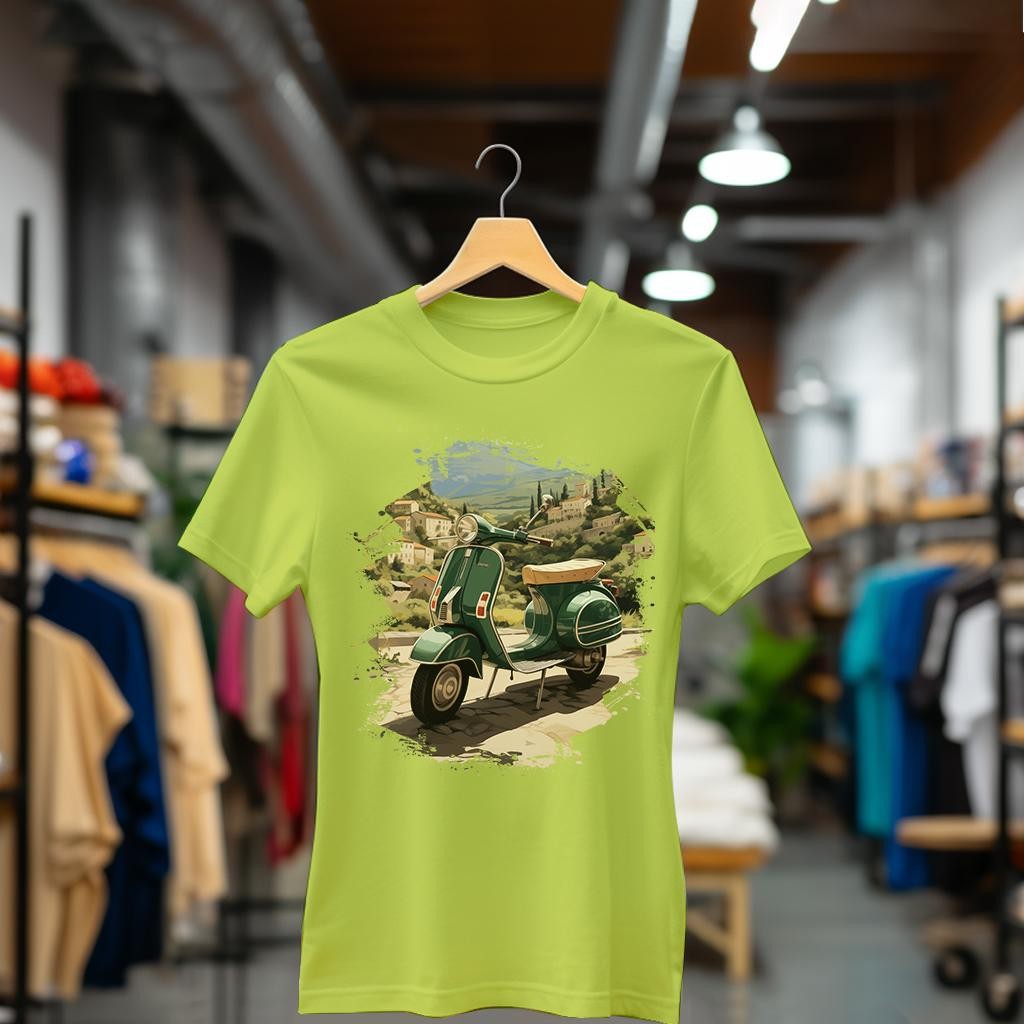 Camiseta Majica sa štampanim printom Cam 358, Ženska, Limeta