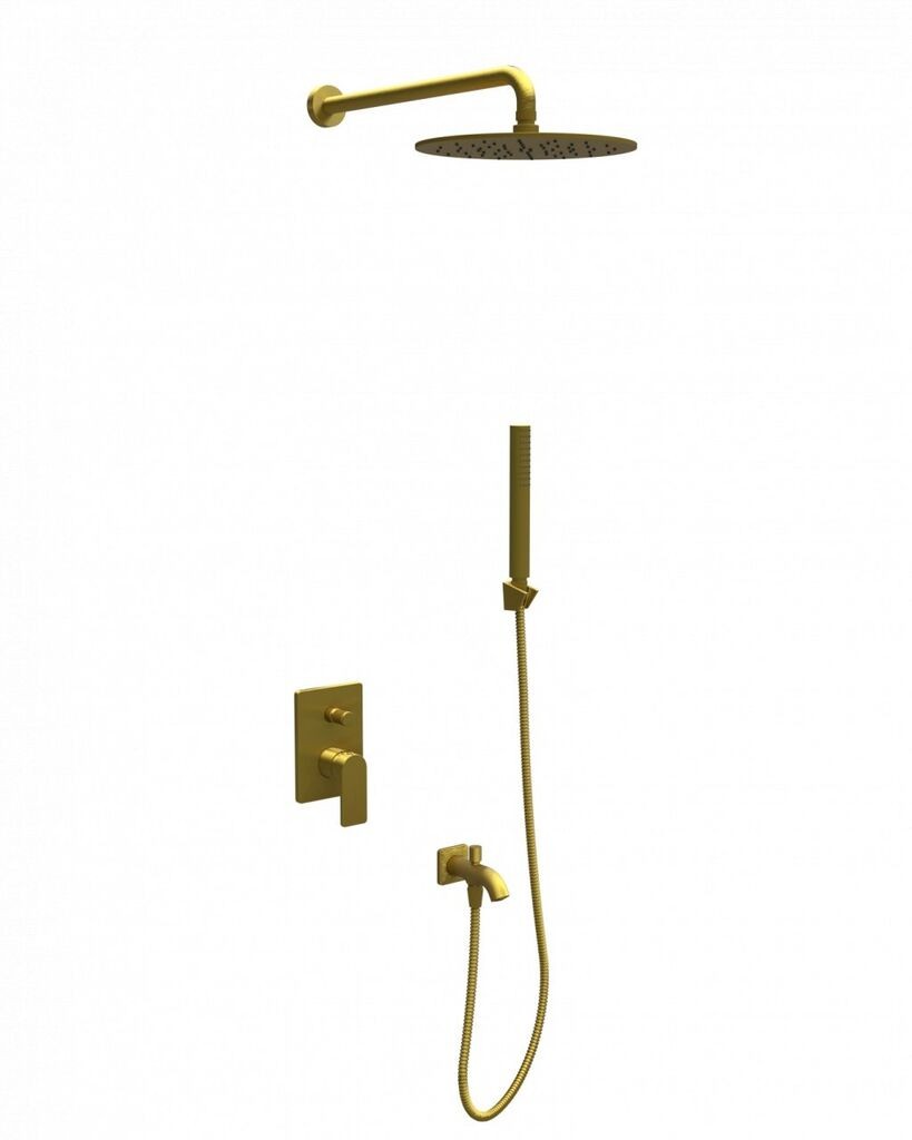 Coopen Nook Ugradna baterija sa tuš setom sa prebacivačem 3, Zlatne boje