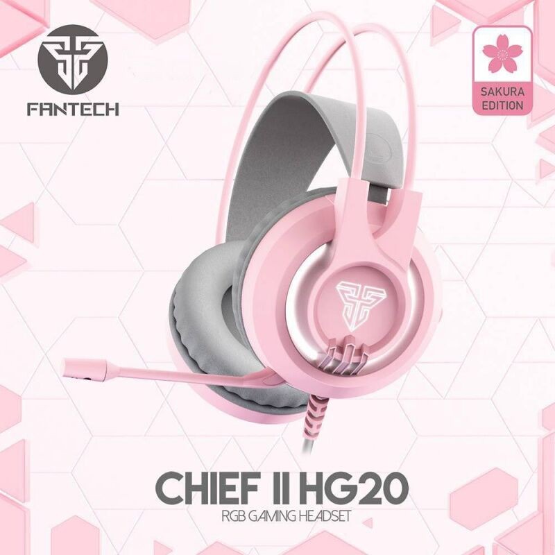 Fantech Gaming žičane slušalice HG20 Chief II Sakura, Roze