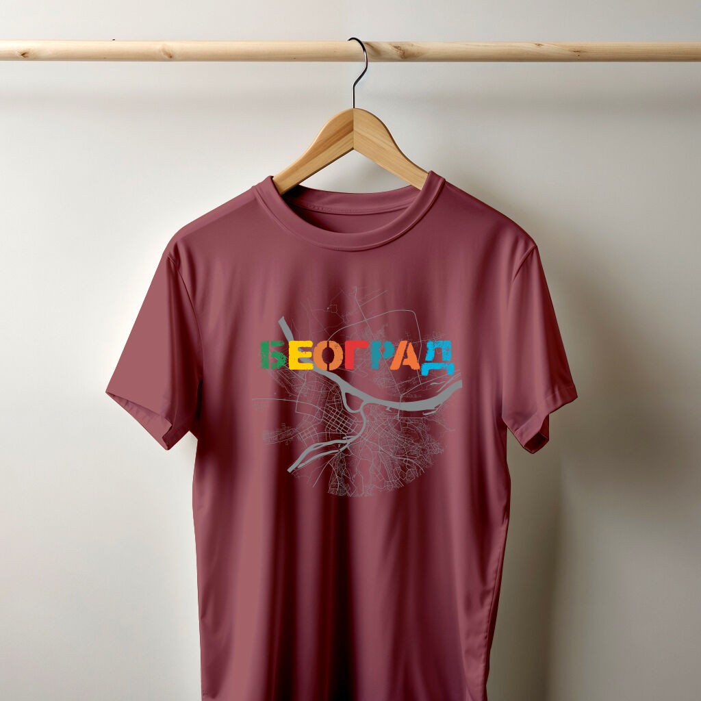 Camiseta Majica sa štampanim printom Cam 198, Muška, Prljavo roze