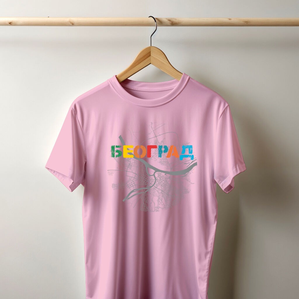 Camiseta Majica sa štampanim printom Cam 198, Muška, Roze