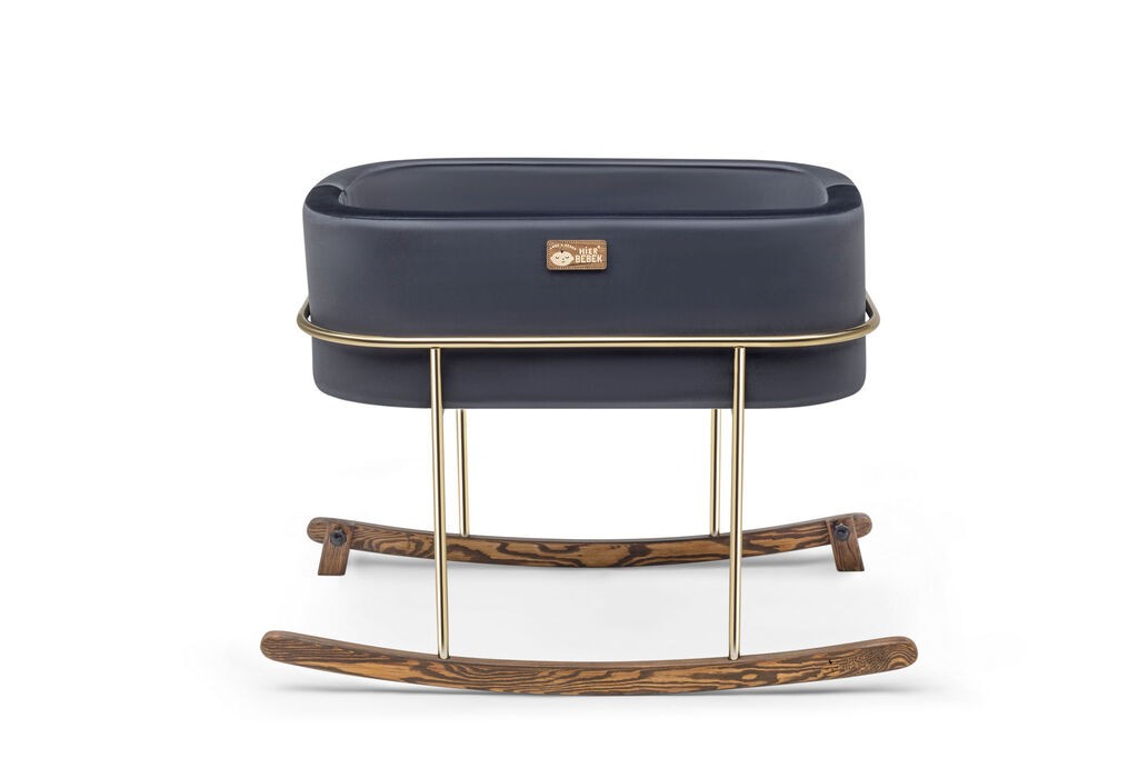 Wallity Kolevka Hier Metal, Zlatni ram, 90x70x58 cm, Crna