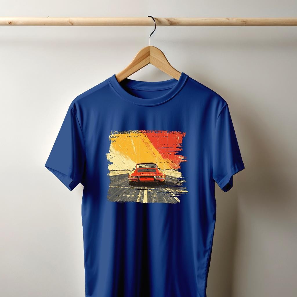 Camiseta Majica sa štampanim printom Cam 842, Muška, Borovnica