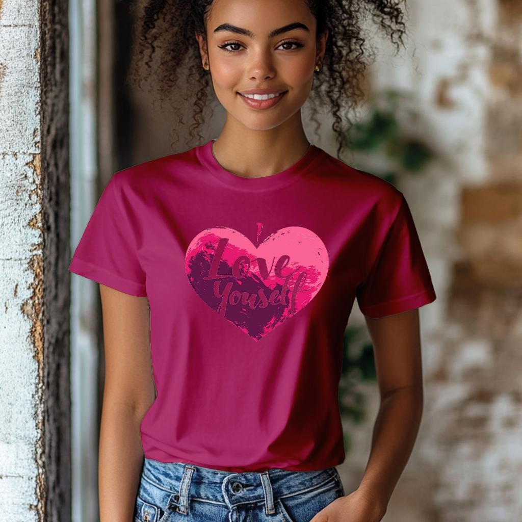 Camiseta Majica sa štampanim printom Cam 859, Ženska, Ružičasta