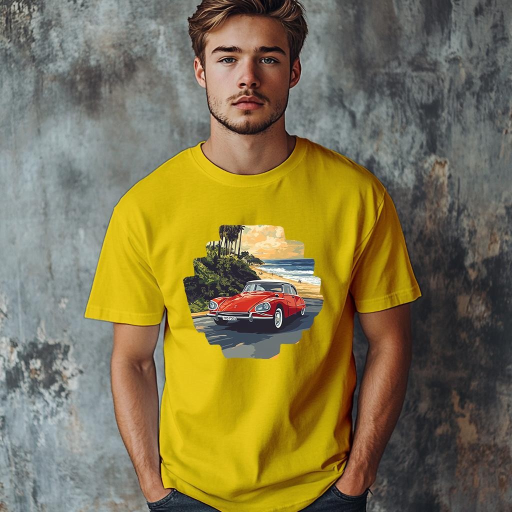 Camiseta Majica sa štampanim printom Cam 846, Muška, Zlatne boje