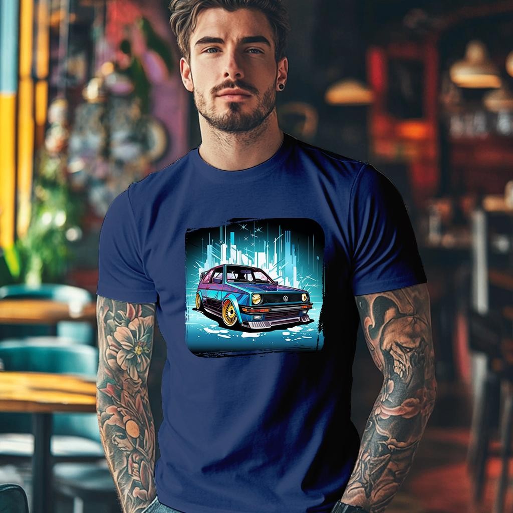 Camiseta Majica sa štampanim printom Cam 850, Muška, Indigo