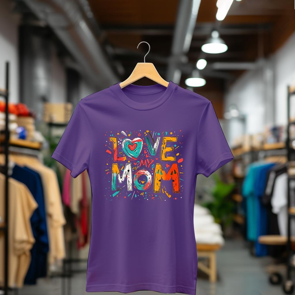 Camiseta Majica sa štampanim printom Cam 869, Ženska, Patlidžan