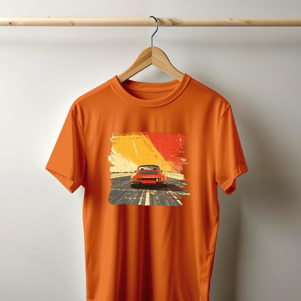 Camiseta Majica sa štampanim printom Cam 842, Muška, Narandžasta