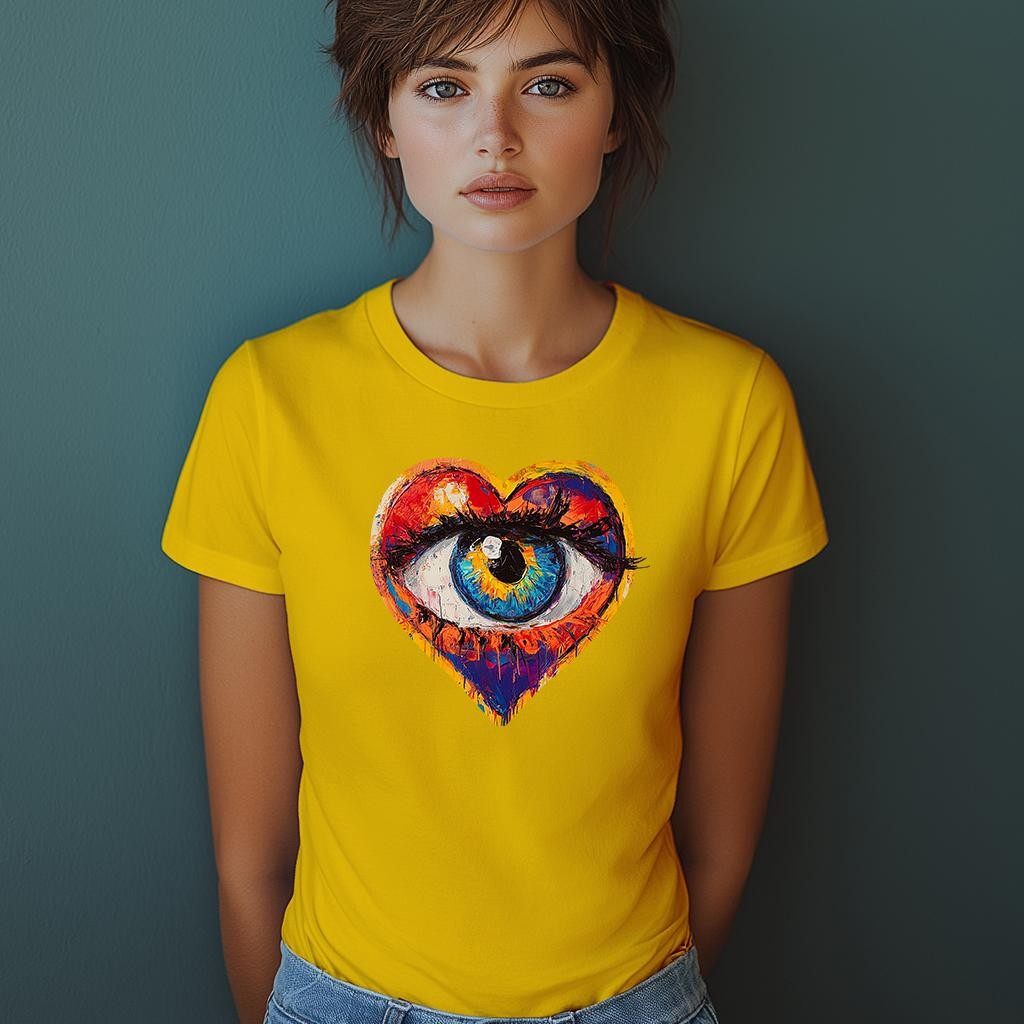 Camiseta Majica sa štampanim printom Cam 862, Ženska, Zlatne boje