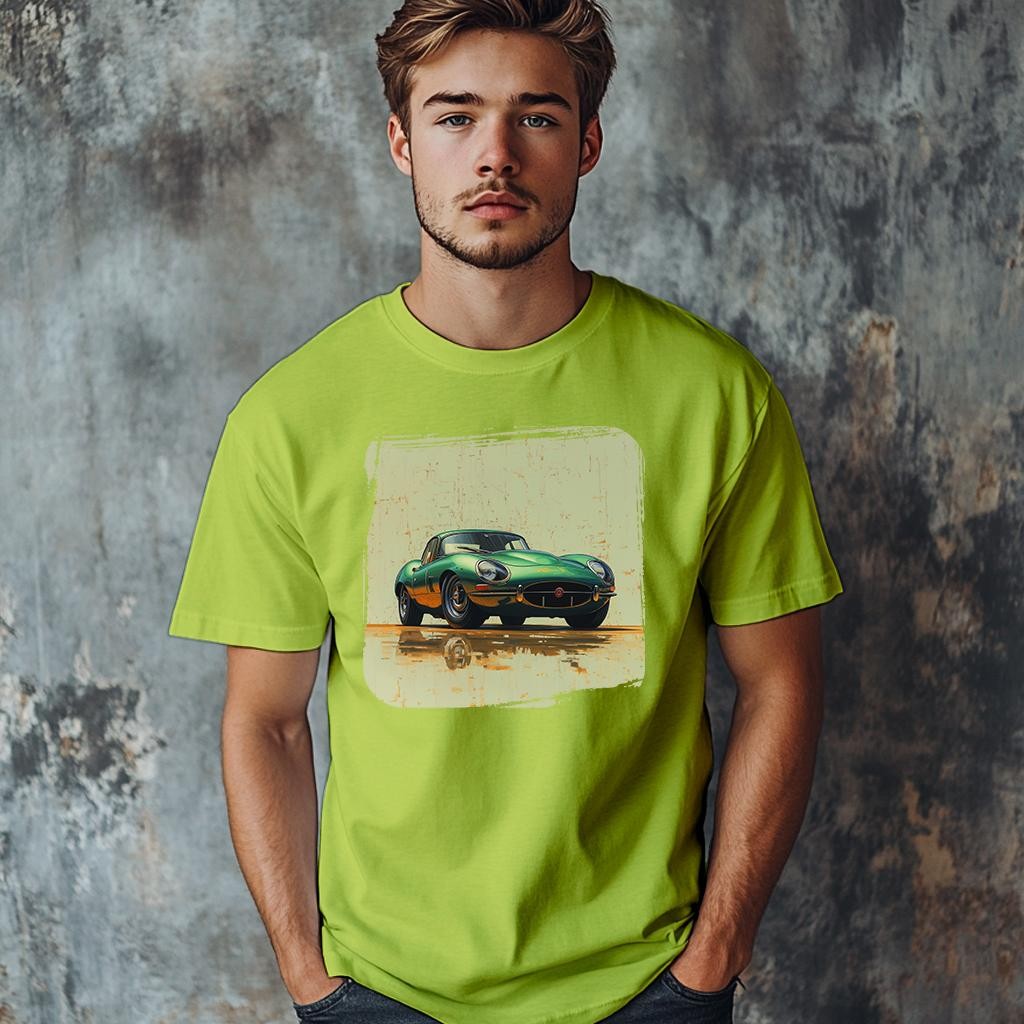 Camiseta Majica sa štampanim printom Cam 853, Muška, Limeta