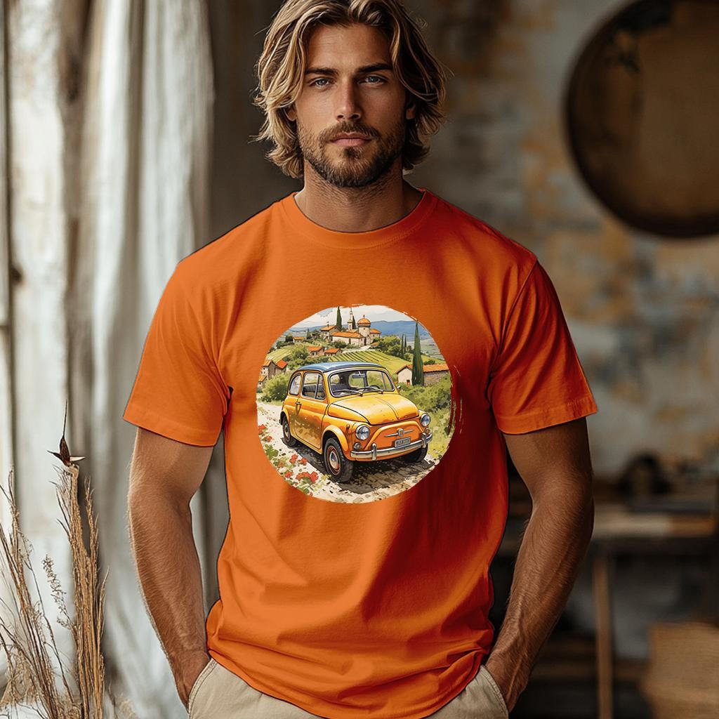 Camiseta Majica sa štampanim printom Cam 840, Muška, Narandžasta