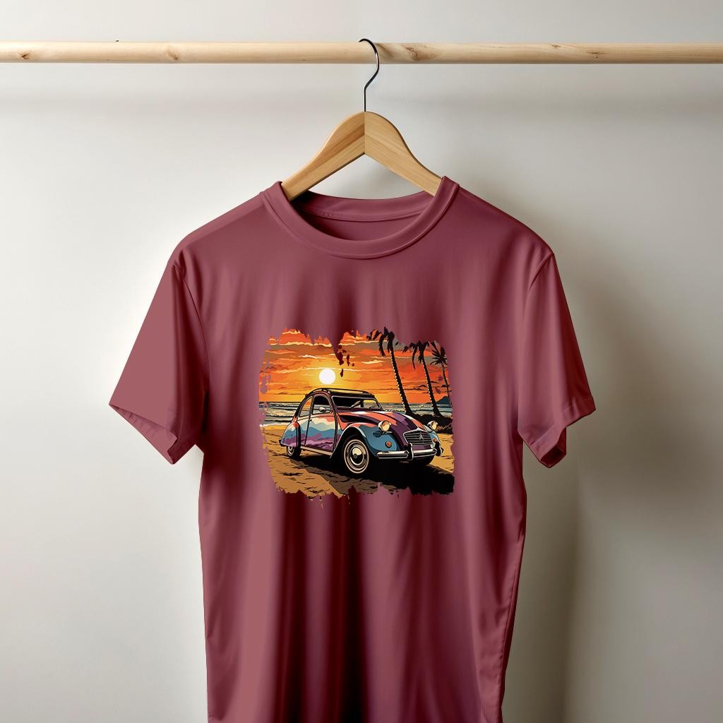 Camiseta Majica sa štampanim printom Cam 841, Muška, Prljavo roze