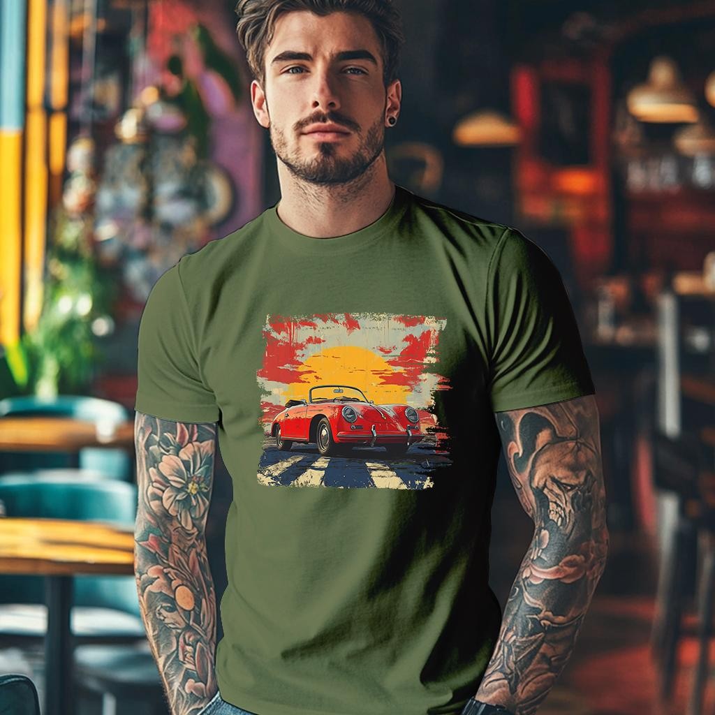 Camiseta Majica sa štampanim printom Cam 843, Muška, Kaki