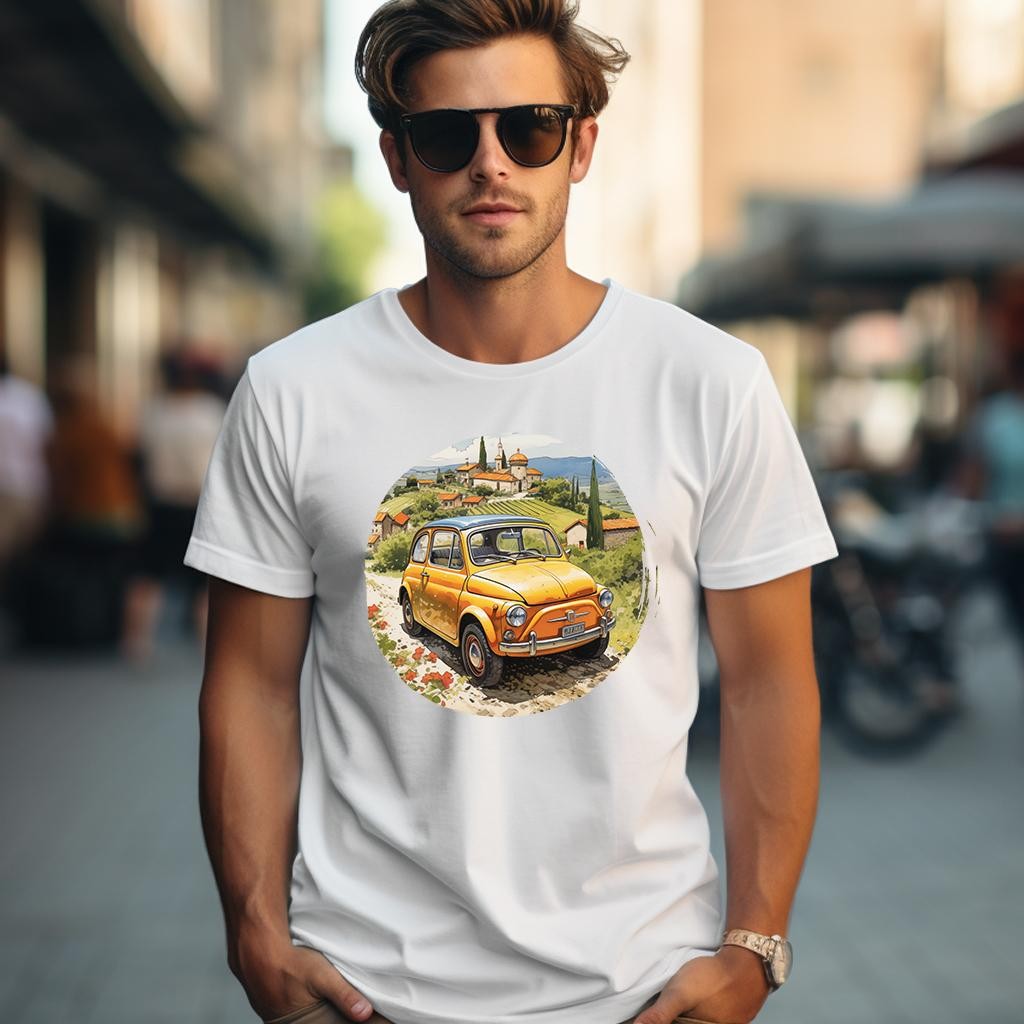 Camiseta Majica sa štampanim printom Cam 840, Muška, Bela