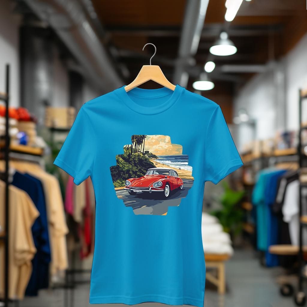 Camiseta Majica sa štampanim printom Cam 846, Ženska, Akva
