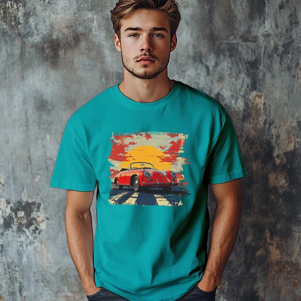 Camiseta Majica sa štampanim printom Cam 843, Muška, Tirkizna