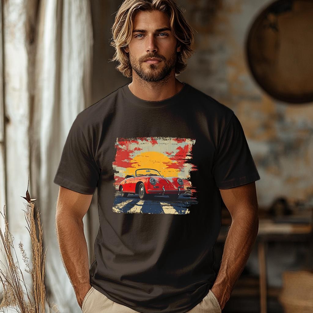 Camiseta Majica sa štampanim printom Cam 843, Muška, Čokolada