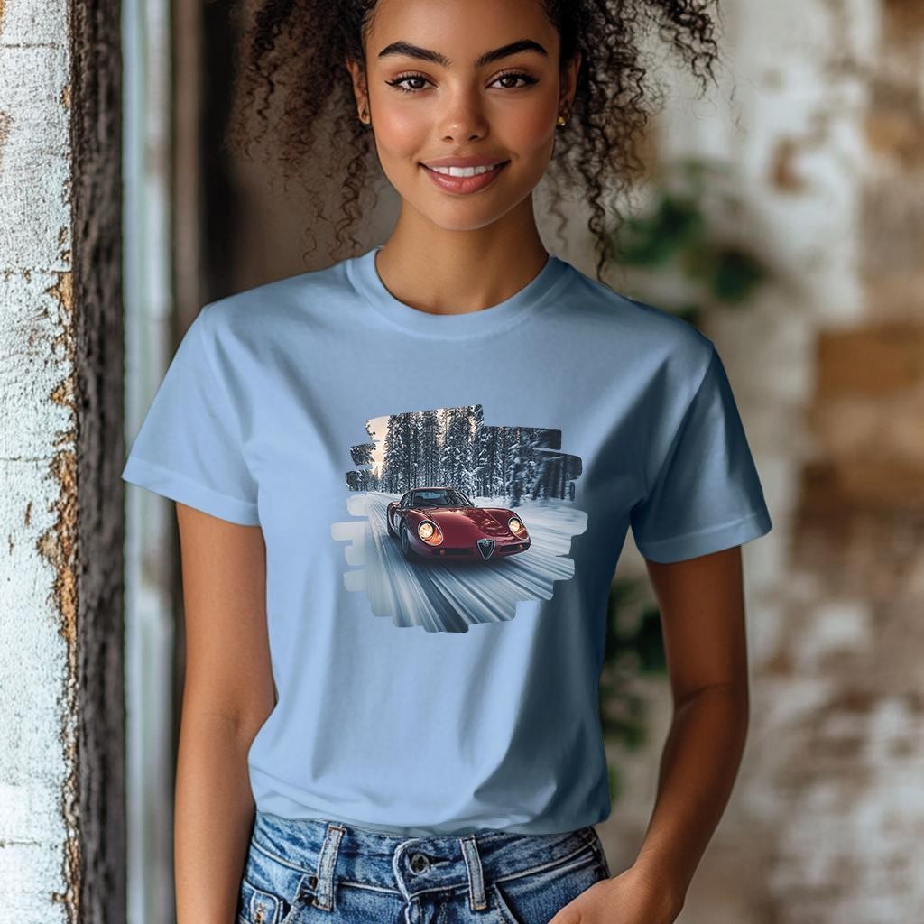 Camiseta Majica sa štampanim printom Cam 847, Ženska, Cijan